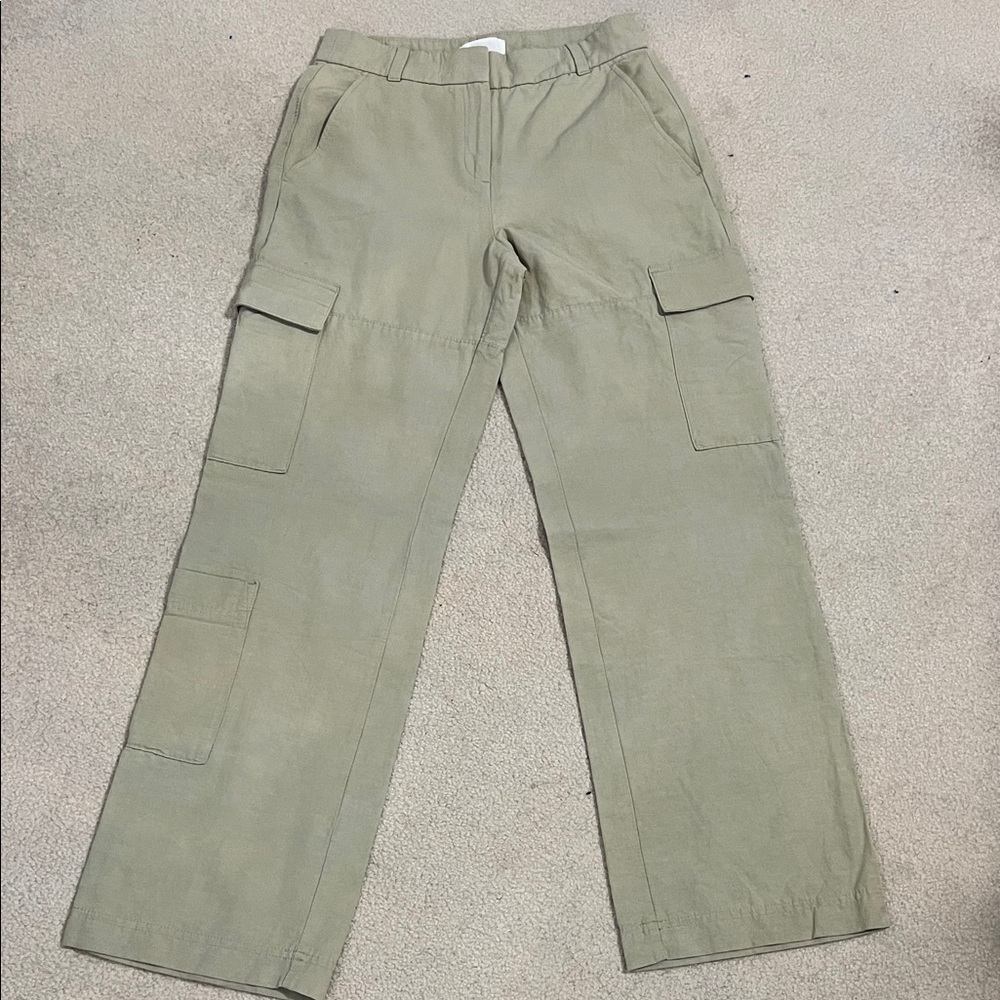 H&M Khaki Cargo Pants Size 4